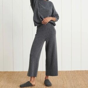 Jenni Kayne Culottes Marina Charcoal Gray Wool Cashmere Wide Leg Pants Size XS